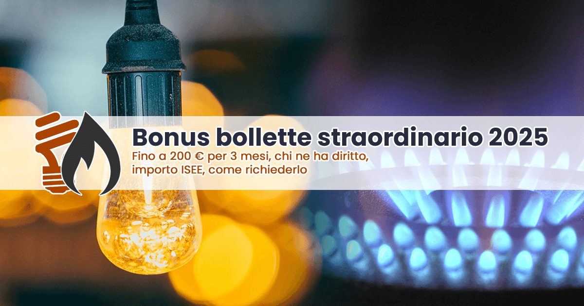 Bonus bollette straordinario 2025